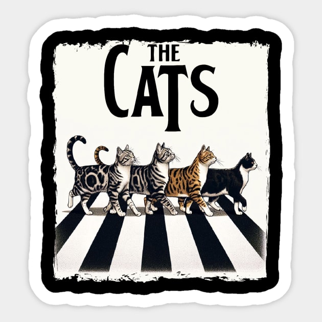 The Cats Sticker by khaireddine